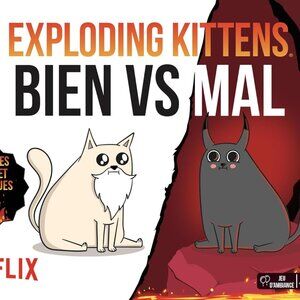 Exploding Kittens: Bien VS Mal - Mood Card Game - French